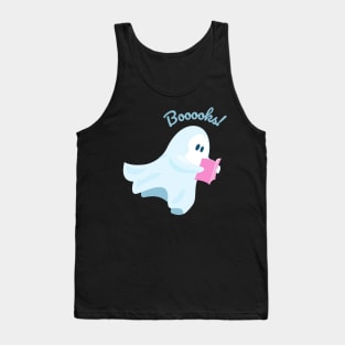 Spectral Stories: White Ghost Booooks! Halloween Tank Top